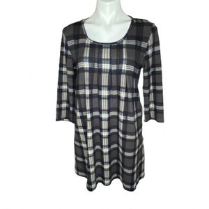 Papillon Plaid Dress With Pockets
